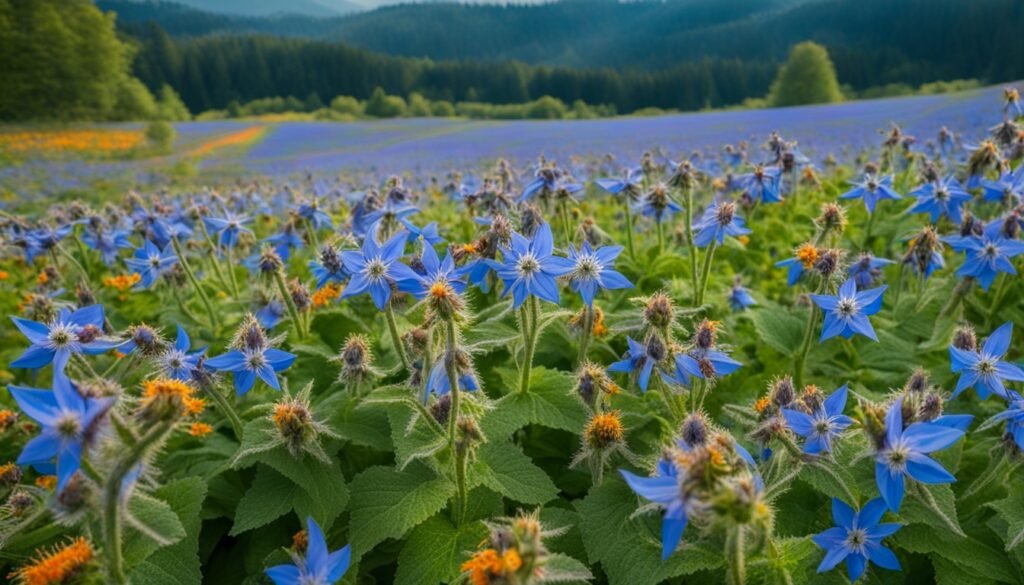 Borage flowers