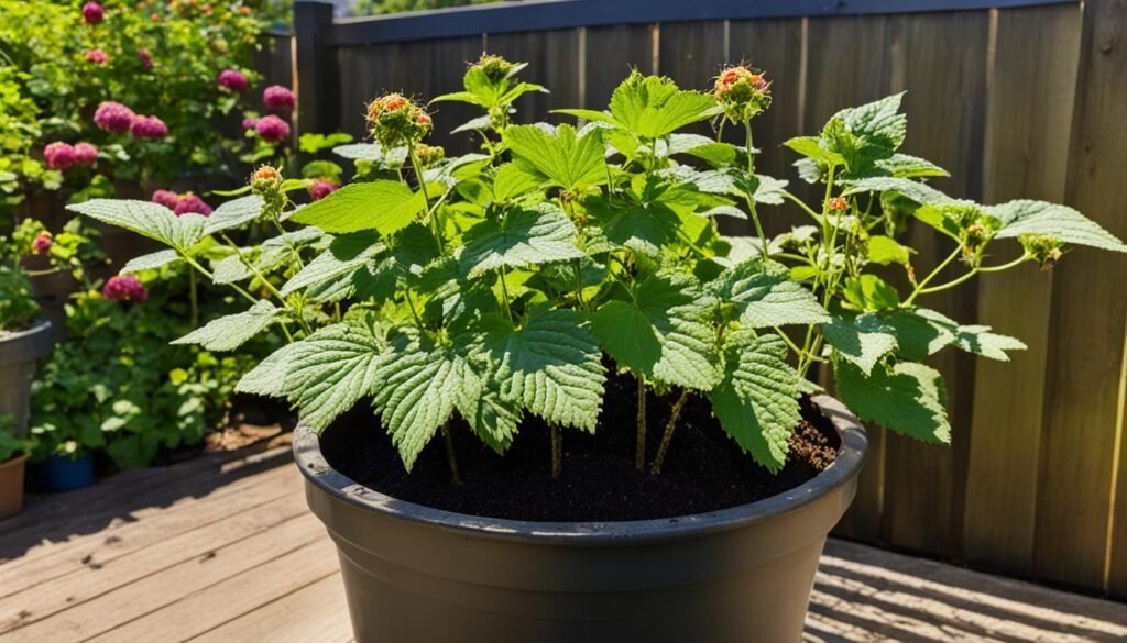 blackberry container gardening