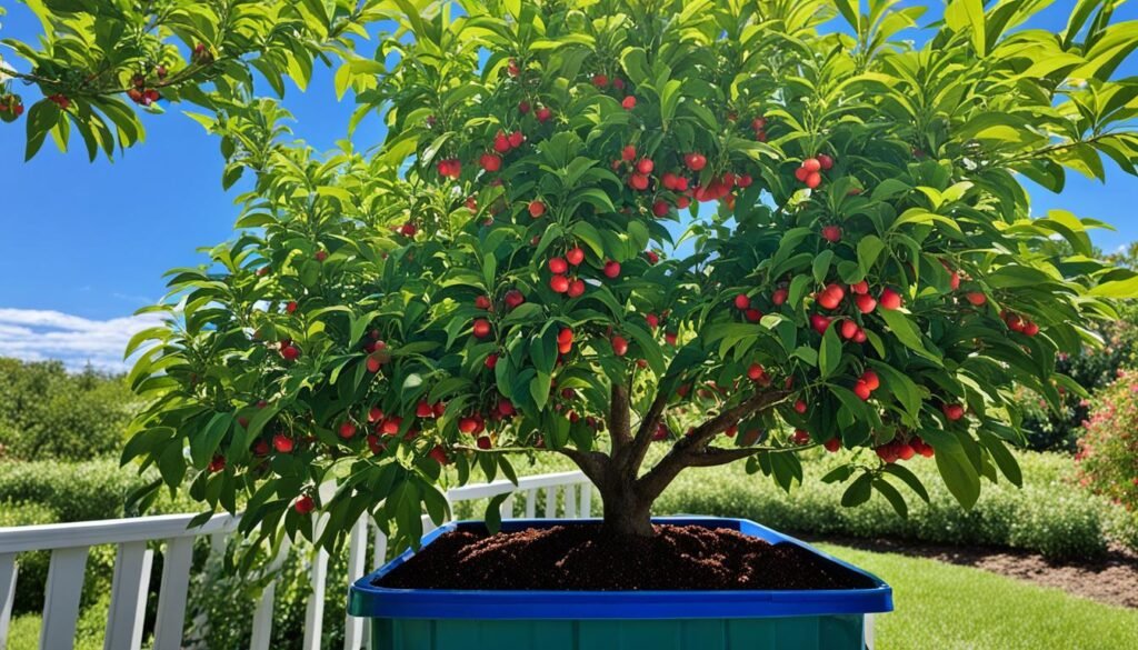 growing barbados cherry in containers